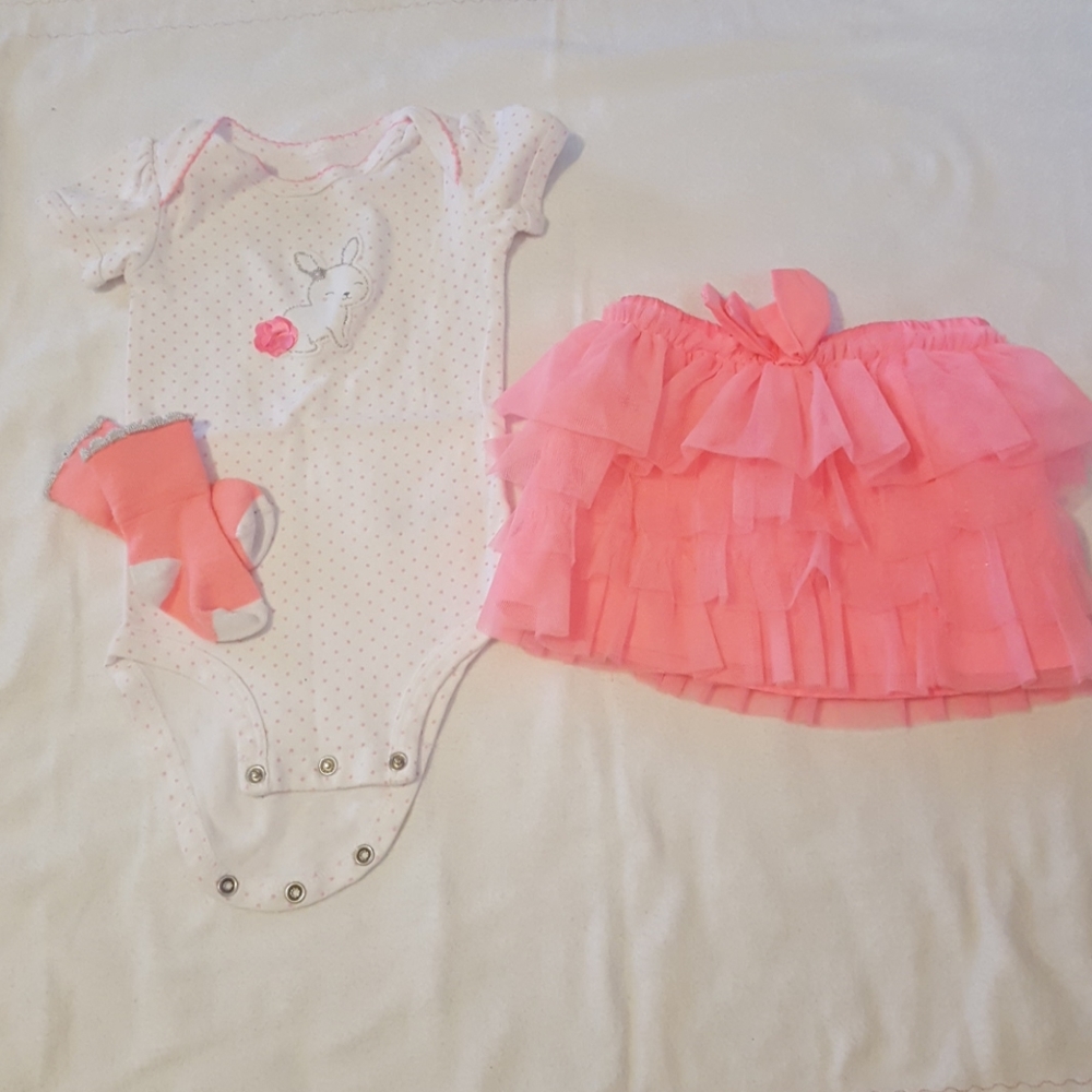 Easter bunny 3 pc outfit 12M